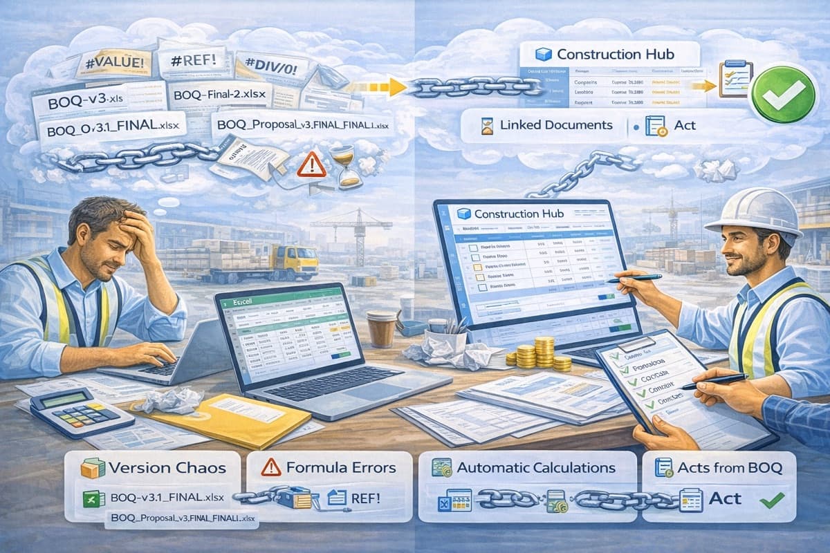 Софтуер за количествени сметки — защо Excel вече не стига