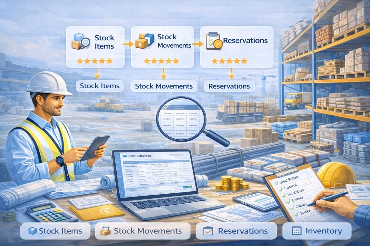 Управление на складове и материали в строителството — от хаос до контрол